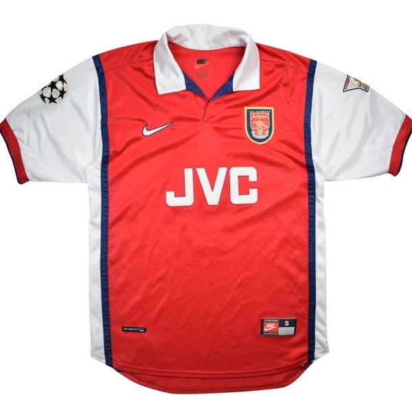 Camiseta Arsenal Primera equipación Retro 1998 1999 Rojo